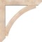 Ekena Millwork Thorton Slat Smooth Bracket w/ Offset Brace, Douglas Fir, 7 1/2"W x 46"D x 46"H BKT0806X46X46THR06SDF - alternate 3